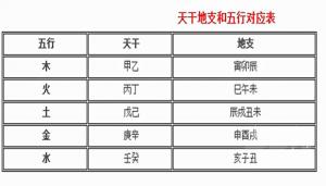 天干地支五行對照表，天干地支紀(jì)年法怎么計算？