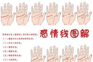 感情線圖解大全，感情線到中指下方表示什么？