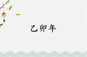 乙卯年是哪一年屬什么生肖