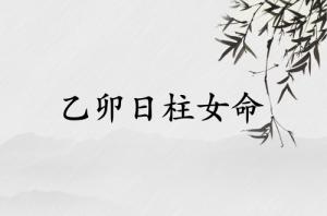 乙卯日柱女命運(yùn)詳解