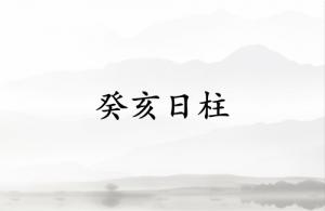 癸亥日柱三命通會(huì)論
