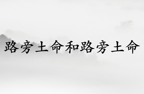 路旁土命和路旁土命人結婚好嗎