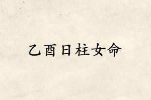 乙酉日柱女命最好的出路
