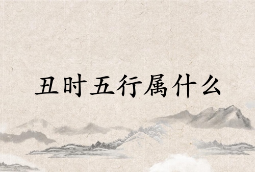 丑時(shí)五行屬什么